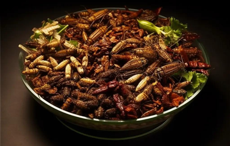 Jedlý hmyz má ve srovnání s hospodářskými zvířaty